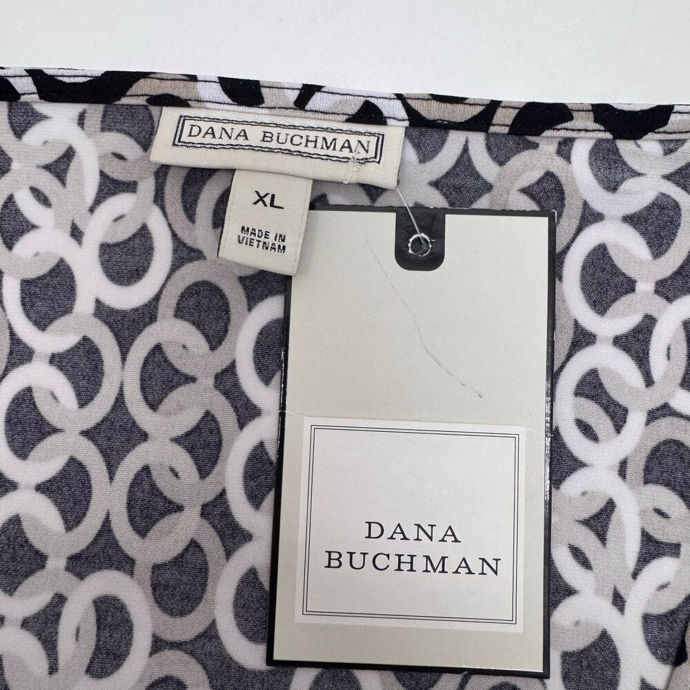 NWT Dana Buchman Sleeveless Faux Wrap Sheath Dress Womens XL Casual Momcore Boho - Picture 8 of 10